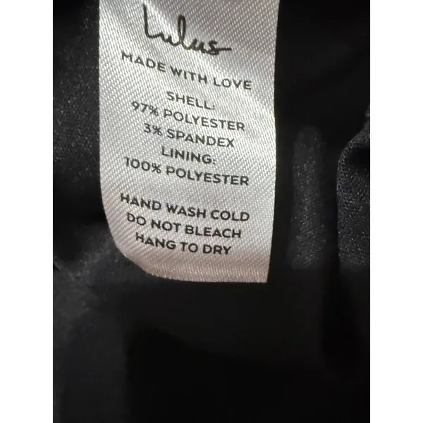 Lulus Black Maxi Dress XS V-Neck Crisscross Back‎ Mermaid Gown NWT - Image 8
