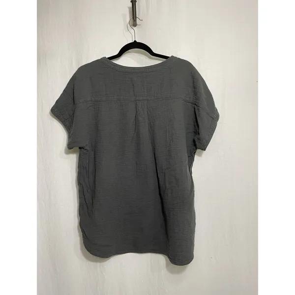 Faherty Top Women's XL Short Sleeve Dream Cotton Organic Gauze Desmond - Image 3