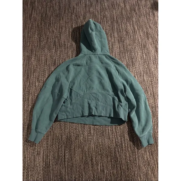 Lululemon Scuba Oversized Half Zip Hoodie Cotton Fleece Submarine Size XS/S - Image 2
