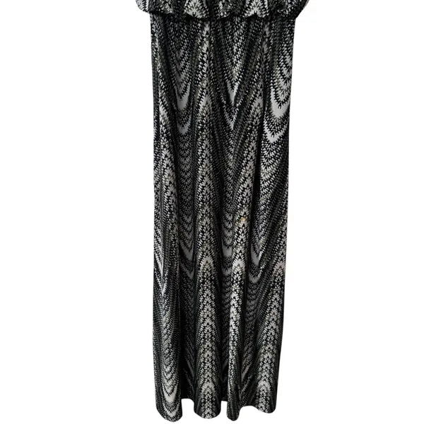 Y2K Seductions by Sirens Geometric‎ Print Maxi Dress Coastal Travel Resort XS - Image 5