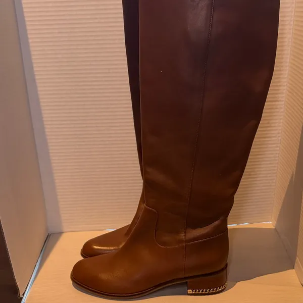 Michael Kors Brown Knee-High Leather Boots - Image 3