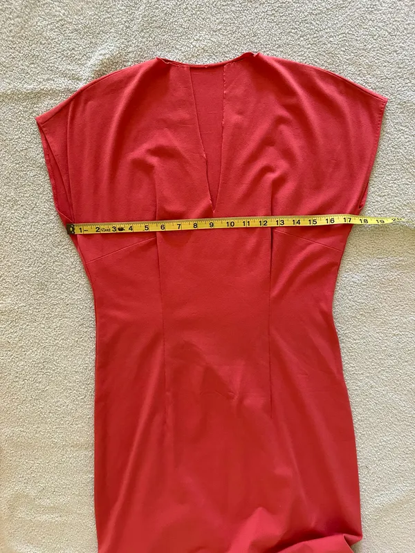 Handmade New Woman’s 100% Viscose Orange Long Dress, Sz S/M - Image 7