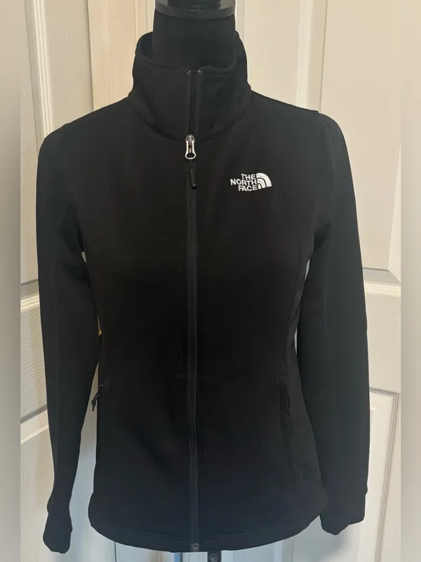 The North Face Black Full-Zip Fleece Jacket Outdoor Hiking Athletic Performanc - Image 2