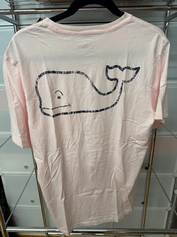 Vineyard Vines Pink Pocket Tee - Image 3