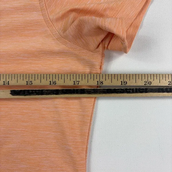 Peter Millar Polo Shirt Womens Small Orange Short Sleeve UPF 50 Golf Stretch - Image 6