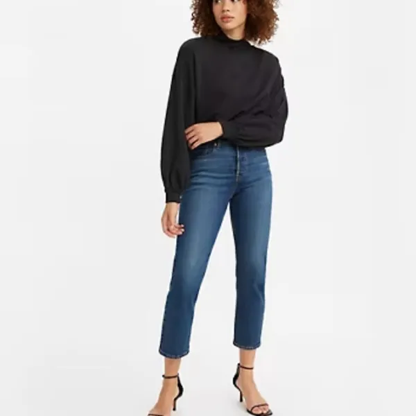 Levi’s Wedgie Straight Fit Jeans in Charleston Outlasted -‎ Dark Wash Size 27 - Image 2