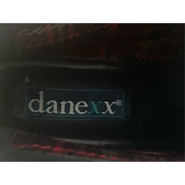 Vintage DaneXX Blue Leather Ankle Boots Size 7N Cuffed at the Ankle - Image 6