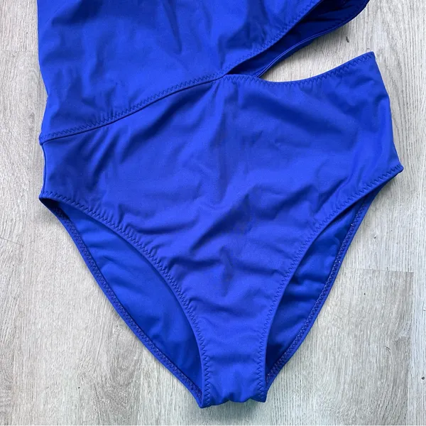 Fabletics One Piece Cutout Swim Suit Women’s XL Blue Summer Beach Vacation - Image 4