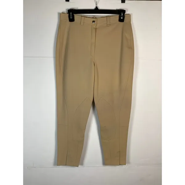Equestrian Correct Women’s Breeches Size 6 Beige Knee Patch Stretch Pants - Image 2