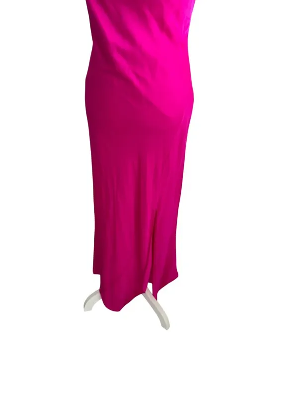 EXPRESS Pink Silky Maxi Slip Dress Size Small - Image 5