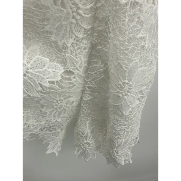 By The Way Revolve White Floral Lace Sleeveless Romper XS Bridal Bachelorette‎ - Image 4