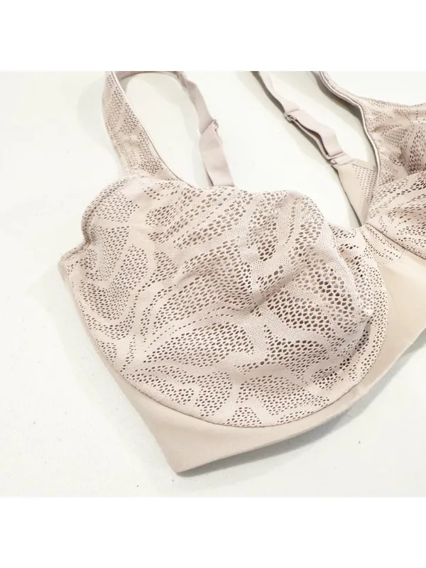 Bali Bra Size 38DD Nude Mesh Underwire Minimizer Coolest Smoothing Top‎ Classic - Image 6