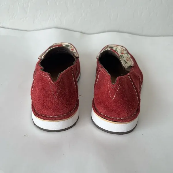Ariat Cruiser Roper Suede Slip On Canvas Shoes Desert Cactus Cowgirl Print 6 NEW - Image 6