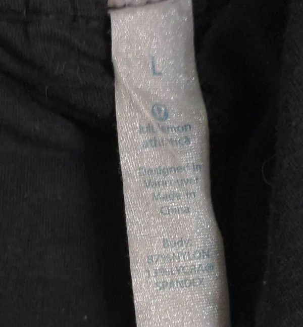 Lululemon Womens Athletic Shorts Black Stretch Elastic Waist Drawstring L - Image 8