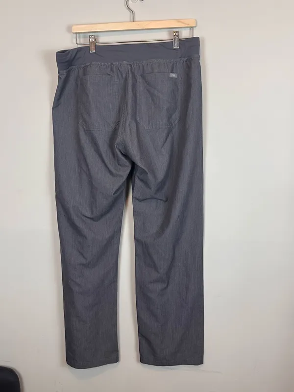 FIGS Livingston Basic Scrub Pants Large Graphite Gray Straight Leg T21003 - Image 3
