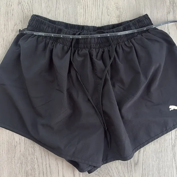 Puma Black Shorts Drawstring Waist Size XL - Image 4