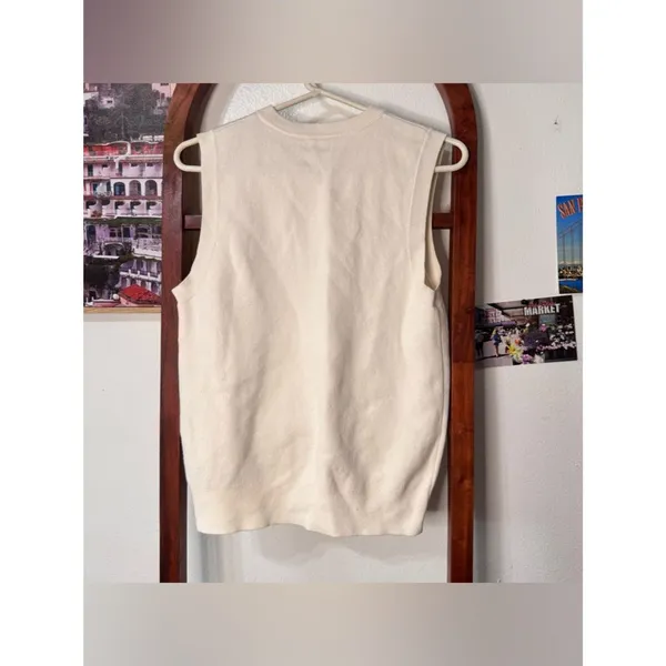 Aritzia TNA Moore Knit Ivory Vest - Image 5