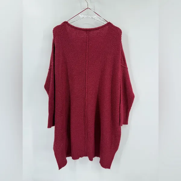 Free People Sweater Womens Pink All Mine Slouchy Alpaca Blend Oversized size‎ M - Image 3
