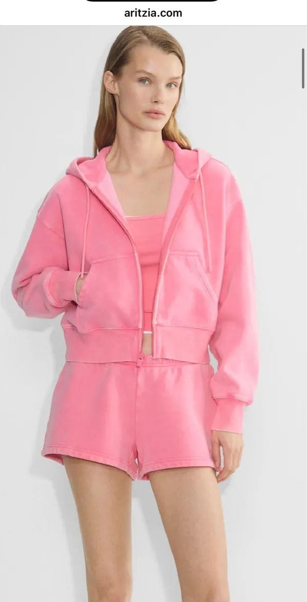 Aritzia Cozy Sweatfleece Boyfriend Hoodie TNA Fleece - Image 3