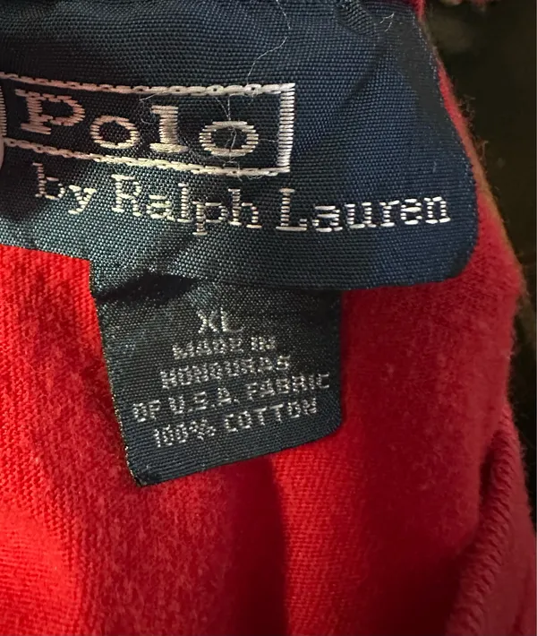 Polo by Ralph Lauren Red Pocket Tee is a size X-Large. - Image 6