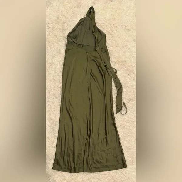 NEW Significant Other Lucile Draped Maxi Dress in Pesto AU 12 US 8 - Image 6