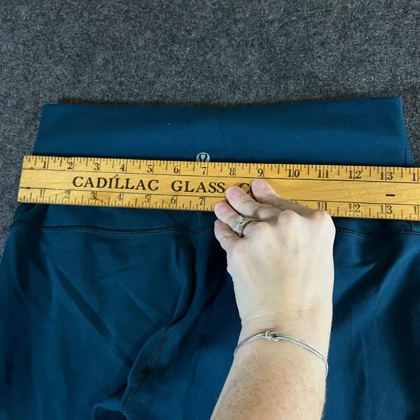 Lululemon Wunder Under High Rise Leggings Teal Dark Green Size 8 Activewear - Image 4