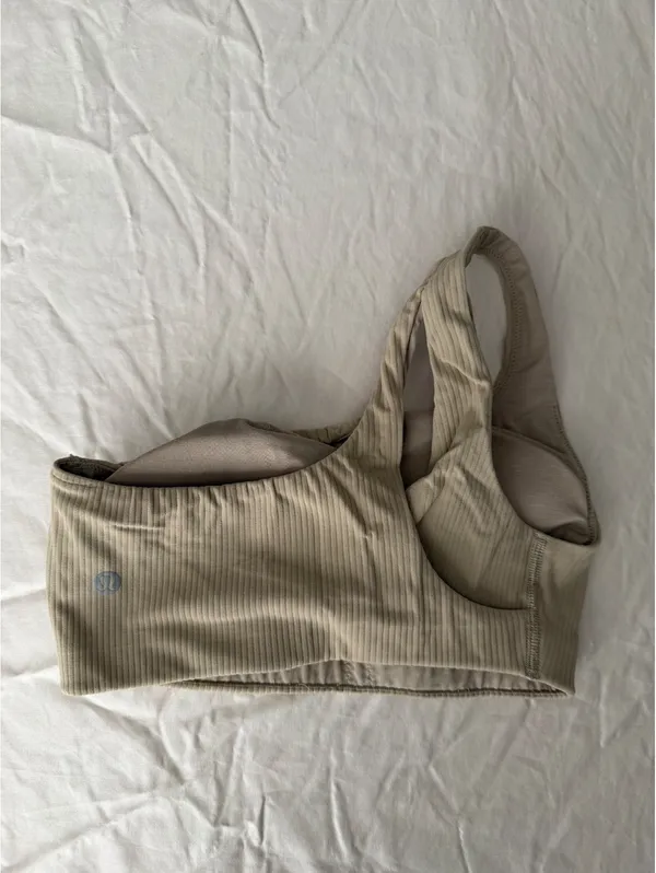 Lululemon Ribbed Nulu Asymmetrical Yoga Bra - Image 5