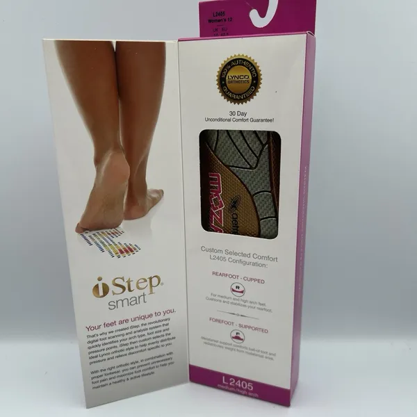 Lynco Aetrex Orthotics L2405 Womens 12 Customizable Med/High Arch Anti-Microbial - Image 2