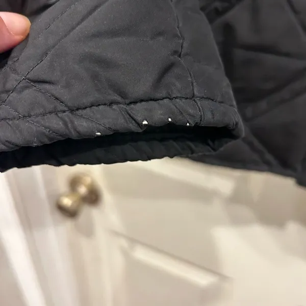 Eddie Bauer Womens Black Diamond‎ Quilted Goose Down Puffer Jacket Size S Small - Image 8