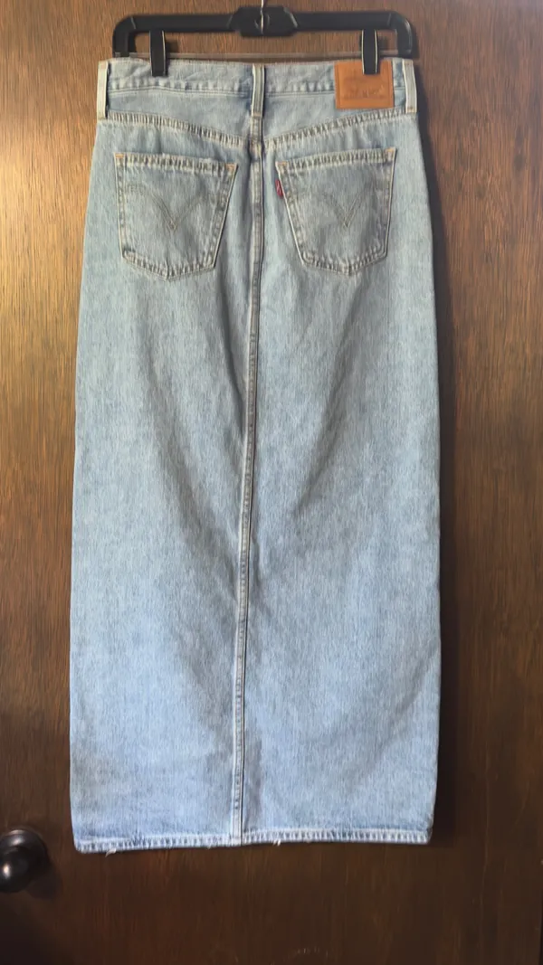 Levi’s long denim skirt 26 - Image 2