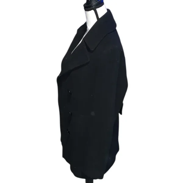 Calvin Klein Black Wool Blend Peacoat for Size Woman’s 8 - Image 3
