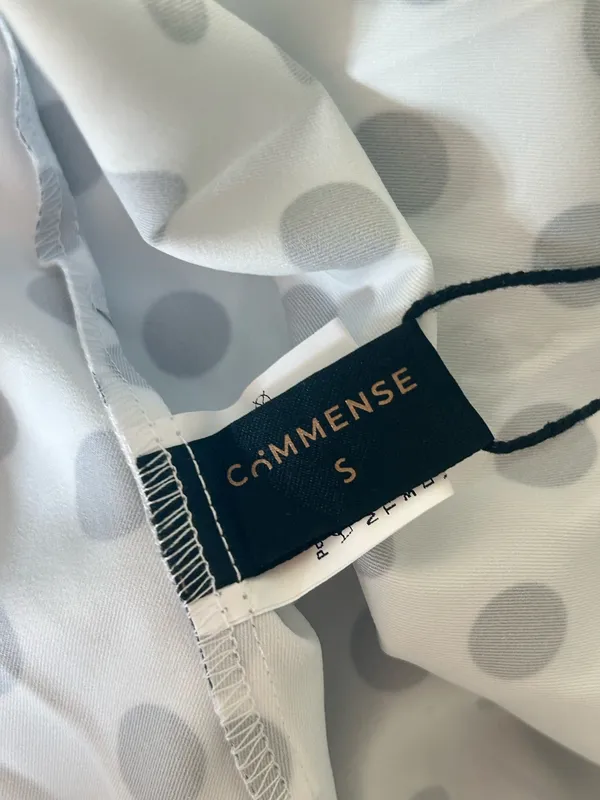 Commence black and White Polka Dot MAXI Dress – Size Small NWT #classic - Image 6