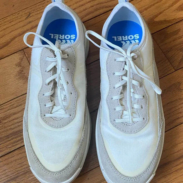 Women's‎ Sorel Ona White Beige Chunky Sneakers Size 9.5 NL4855-125 - Image 2