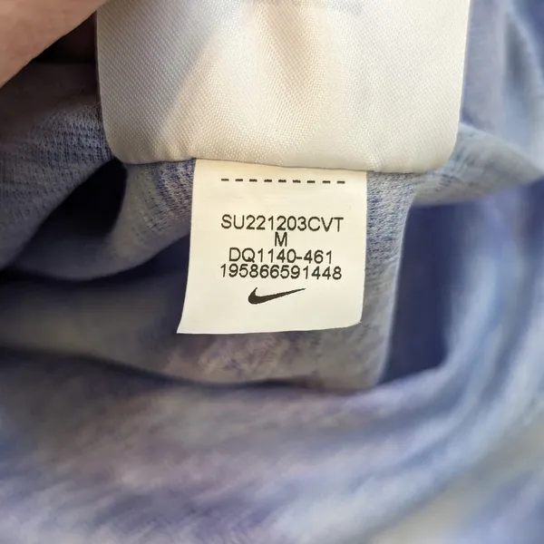 Nike Icon Clash Pullover Training Hoodie Tie Dye Purple Blue Sweatshirt Medium - Image 7