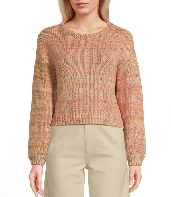 BILLABONG Vivid Sun Marled Cotton Crewneck Sweater - Image 10