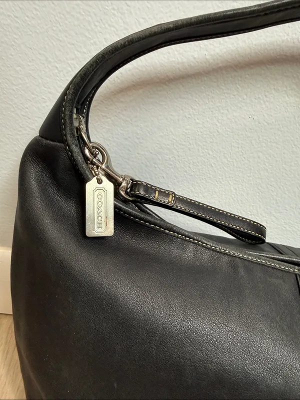 Coach Vintage Ergo slouchy black leather shoulder hobo bag - Image 2