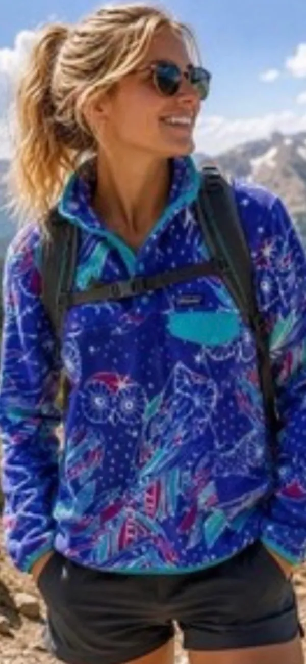 Women's Purple Patagonia Synchilla Fleece Lightweight Pullover Size XS EUC - Image 7