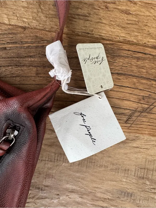 NWT Free People Rumble Leather Sling Bag ~ Dark Roast ~ SOLD OUT HTF!! - Image 7