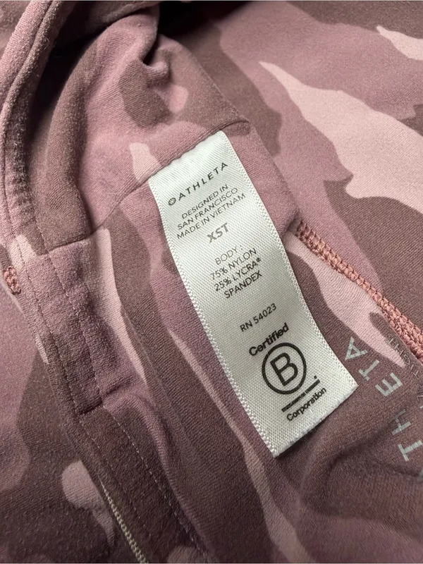 Athleta Girls' Plum Camo High-Rise Leggings - Image 9