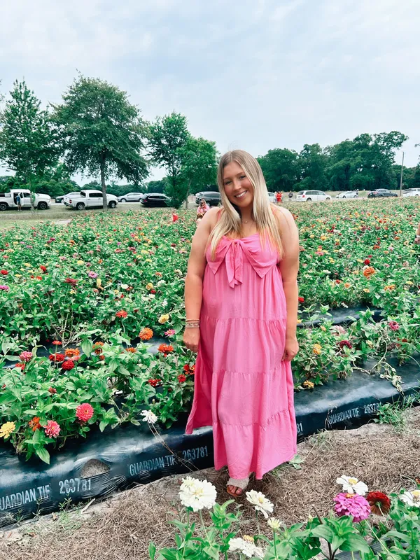 These Three Boutique Pink Bow Maxi Dress - Image 3