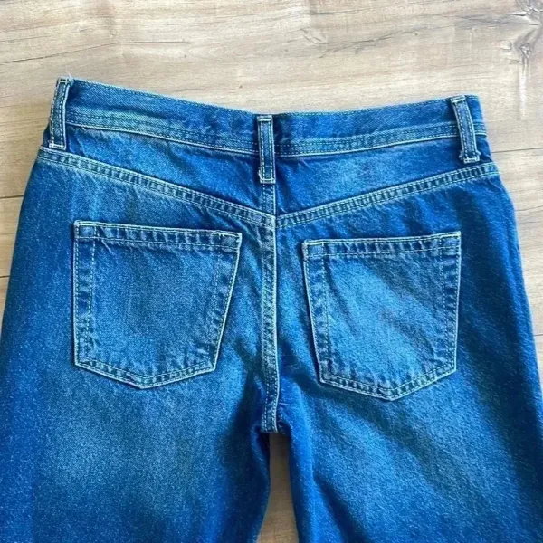 NWT Free People We The Free Maggie Mid Rise Straight In Sequoia Blue Sz 25 - Image 11