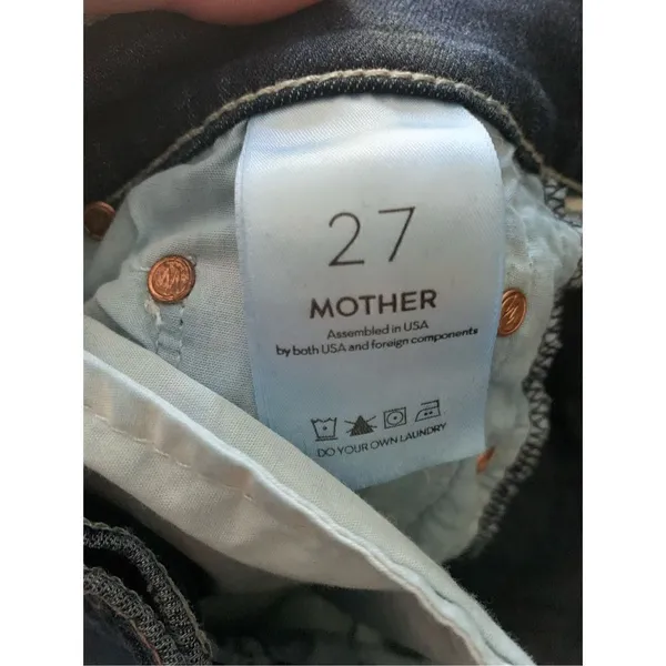 Mother The Super Swooner Here Kitty Kitty Jeans women’s size 27 - Image 5