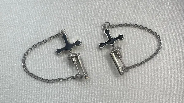 Cross Stud Earrings for Men Women Streetwear Punk Hip Hop Unisex Style - Image 2
