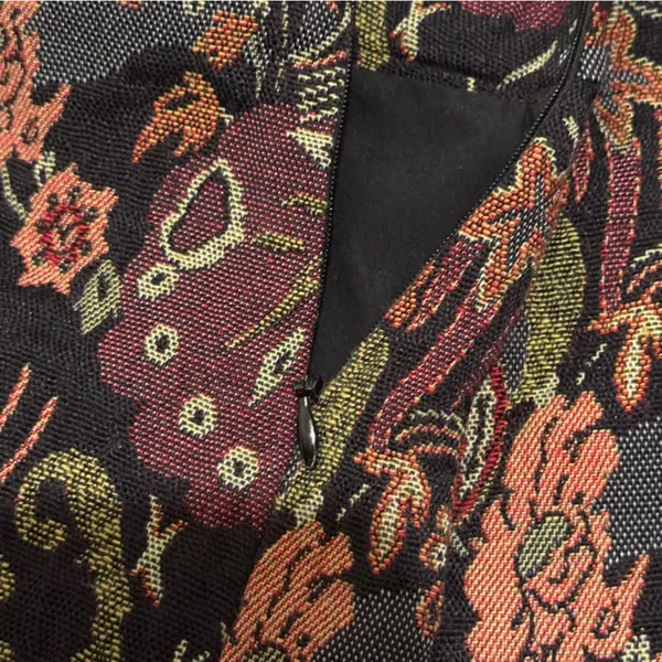 Mango Multicolor Tapestry Mini Skirt - Image 4