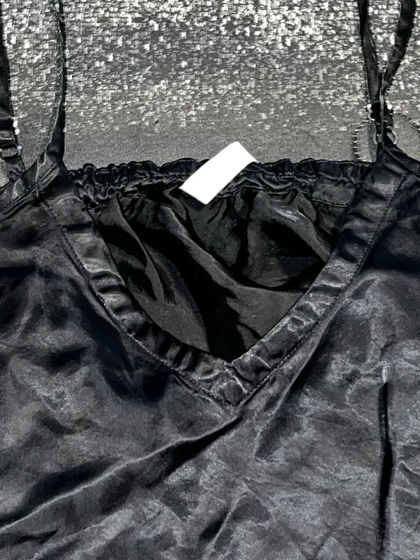 Womens large Athleta Calm Cool Black Slip Dress/Nightgown - Image 5
