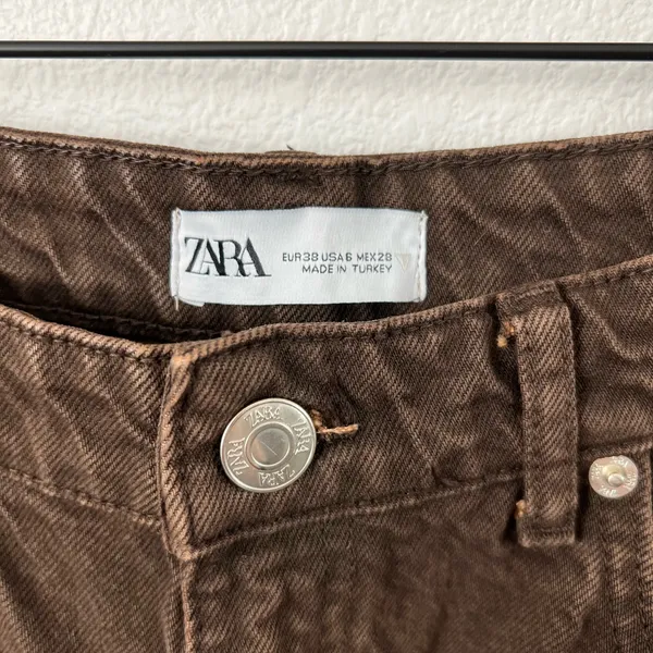 Zara Western Brown Jeans - Image 5