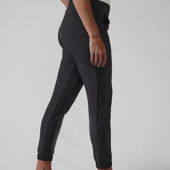 Athleta Black Brooklyn Jogger Athleisure Outdoor Tall Pull On Pants‎ - Image 3