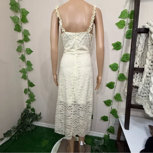 Elegant Lace White Dress New - Image 10