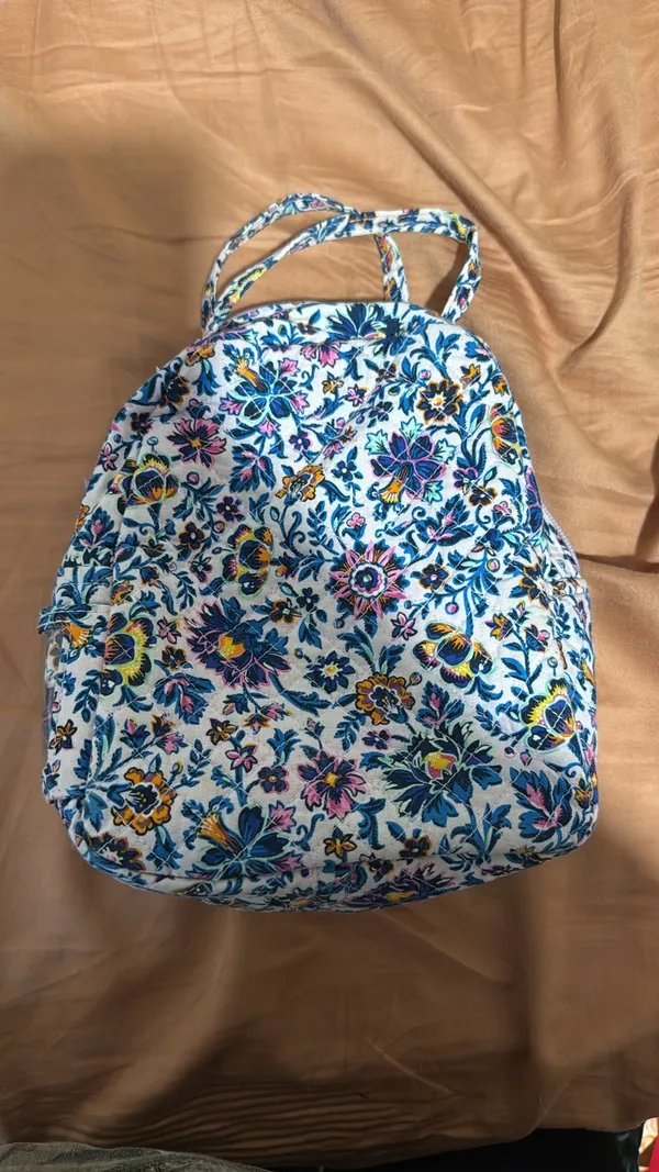 Vera Bradley XL Campus Backpack Cloud Vine Floral  - Image 2