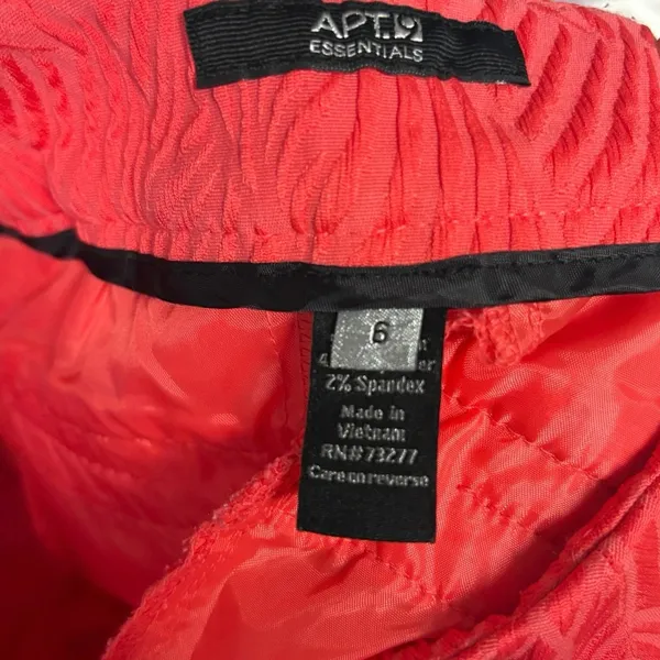 Apt 9 Coral‎ Dress Shorts Size 6 - Image 6